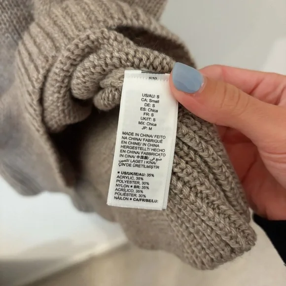 Sweater Cropped Ruffle Tank Top gray/brown NWT - Picture 9 of 9